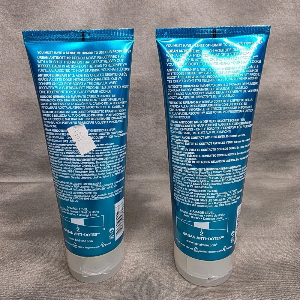 (X2) Tigi BED HEAD‎ Urban Antidotes Recovery Lvl 2 Conditioner 6.76 fl oz